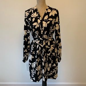 New Black and White Floral Dress
